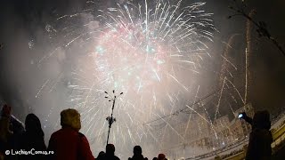 Artificiile de Revelion Piata Constitutiei Bucuresti 2015 [upl. by Nalek]