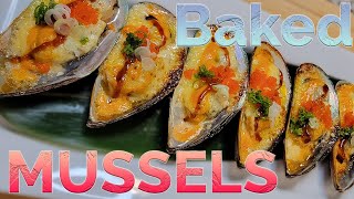 QUICK and EASY Japanese style BAKED MUSSELS [upl. by Elvin]