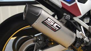 SCProject XPlorer II Exhaust for Honda CRF1100L Africa Twin [upl. by Ecinrahs]