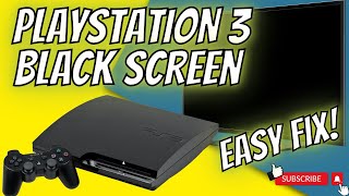 PLAYSTATION 3 BLACK SCREEN  EASY FIX September 2024 [upl. by Garey198]