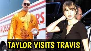 OMG Watch Taylor Swift SURPRISE VISIT at Kansas City to see Travis Kelce [upl. by Esnofla]