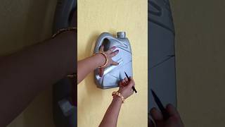 Oil Can Reuse Idea oilcan oilcanreuse diy bestoutofwaste shorts shortsfeed shortsvideo viral [upl. by Emmit]