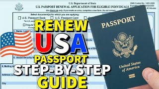 How To Renew US Passport 2024 🇺🇸♻️ [upl. by Ennaylil340]