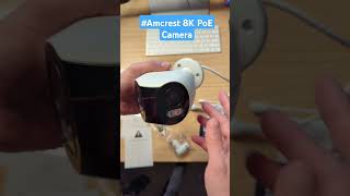 Amcrest 8 Megapixel Panoramic POE outdoor security bullet IP camera camera homesecurity amcrest [upl. by Gapin305]