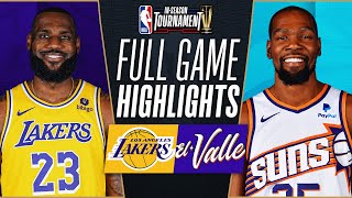 LAKERS at SUNS  NBA INSEASON TOURNAMENT 🏆  FULL GAME HIGHLIGHTS  November 10 2023 [upl. by Whitten]