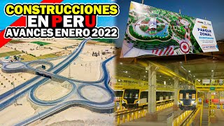 Construcciones en Perú  Avances Enero de 2022 [upl. by Nosro110]