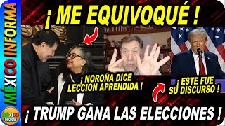 NOROÑA ADMITE QUE SE EQUIVOCÓ CON PIÑA GANA TRUMP LAS ELECCIONES MIRA LO QUE SUCEDIÓ [upl. by Anima624]