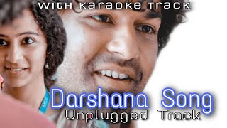 Darshana  COVER SONG  With Karaoke  Hridayam  Pranav Mohanlal  Darshana Rajendran  Unplugged [upl. by Pelage315]