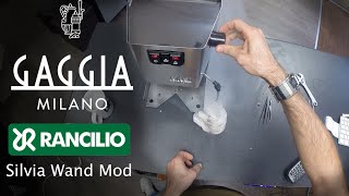 How to New Gaggia Classic 2015 Mod with Rancilio Silvia Wand [upl. by Assylem]