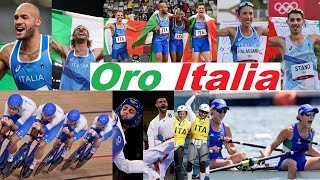 Medaglie oro🥇Italia 🇮🇹 Olimpiadi Tokyo [upl. by Nivalc]