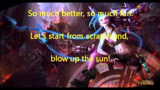 Alvin and the Chipmunks  Get Jinxed with lyrics  League Of Legends [upl. by Leunamme360]