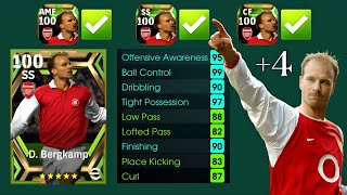 WoooW How to train Bergkamp 100 update card  EFOOTBALL 2024 [upl. by Lynne177]