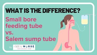 What is the difference between a small bore feeding tube and a Salem sump tube [upl. by Caldeira]