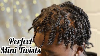 Juicy Two Strand Mini Twists for Teen Boys amp Men  Protective Natural Hairstyles for Men [upl. by Ahsataj]