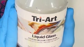 RESIN LIKE FINISH WITH TRIART LIQUID GLASS fluidartco tlp fluidart [upl. by Heman568]