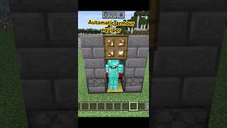 Automatic Armour Equiper Dispenser Hack shorts minecraft viral ytshorts [upl. by Oinotnas]