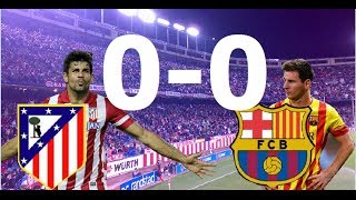 Atletico de Madrid 00 Barcelona  RESUMEN 11012014 Jornada 19 liga BBVA [upl. by Golda]