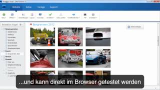 Bildergalerie in Website einfügen  Zeta Producer Desktop CMS Video [upl. by Valry]