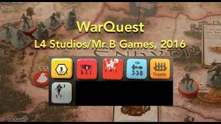 WarQuest L4 StudiosMr B Games Review amp How to Play [upl. by Nahtnoj]