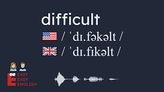 How to pronounce difficult US English UK English IPA Audio Waveform 👩👨 [upl. by Courtland]