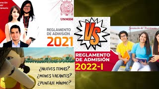 🔴Nuevos temas Prospecto Examen Admisión 👌 San Marcos 2022 1 [upl. by Bryon]