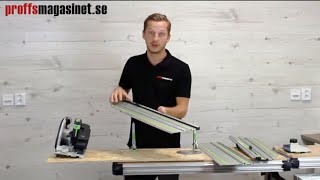 Vi testar Festool HKC 55 cirkelsåg med skena FSK 420 [upl. by Ybbil]