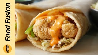 Crispy Chicken Paratha Roll Recipe By Food Fusion Ramzan Special Recipe [upl. by Snowber]