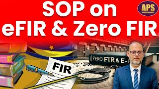 SOP on eFIR and Zero FIR [upl. by Leber177]