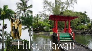 Exploring Hilo HI  Japanese Gardens Macadamia Farm Downtown Hawaii Travel Vlog 4 [upl. by Tedra]