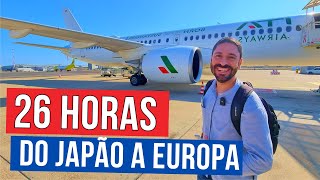 26 HORAS DE VIAGEM ✈️ Voando do JAPÃO para EUROPA com Etihad e Ita Como é o Aeroporto de TÓQUIO [upl. by Anael347]