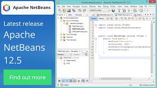 Create Your First Java Project using Netbeans 125 2021 [upl. by Marylee]