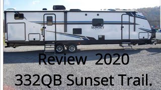 2020 332QB Sunset Trail Full Review Walkthrough and Tour Keystone Rv [upl. by Lahey]