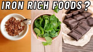 Top 10 Foods Rich in IRON  Foods High In IRON  Iron Rich Foods For Anemia [upl. by Razid]