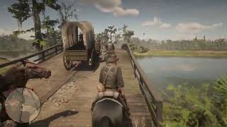 RDR2 First Time Micahs Stage Coach Robbery [upl. by Attenev]