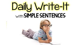 Writing Simple Sentences in Primary K2 with Daily WriteIt [upl. by Denny]