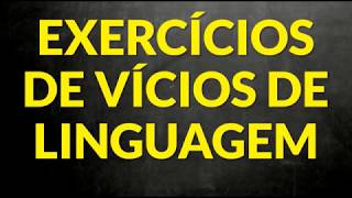 📌Vamos praticar exercícios de VÍCIOS DE LINGUAGEM Prof Alda [upl. by Aital]