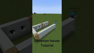 Minecraft Ukrainian house Tutorial short [upl. by Nich914]