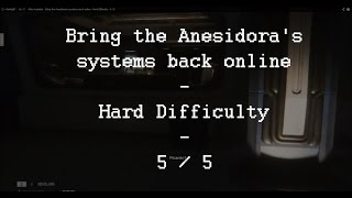 Alien Isolation  Bring the Anesidoras systems back online  Hard Difficulty  5  5 [upl. by Kawai]