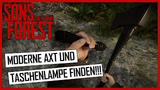 💥MODERNE AXT UND TASCHENLAMPE FINDEN💥 SONS OF THE FOREST  Locations [upl. by Haida]