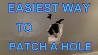 The Quickest and Easiest Way to Patch a Hole in a Wall By Howto Bob [upl. by Patrizio512]