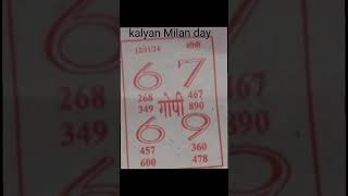 Gopi chart kalyan Milan day 121124👈 [upl. by Leirza]