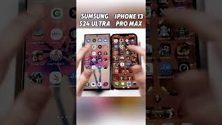 iPhone 13 Pro Max vs Samsung S24 Ultra SPEED TEST🚀 shorts viralvideo [upl. by Annek]