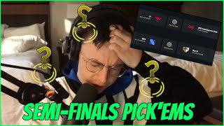 Caedrel Does PickEms For Worlds 2022 SemiFinals [upl. by Thorvald]