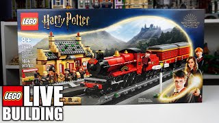 LEGO Harry Potter Hogwarts Express Train Set with Hogsmeade Station  Build Part 2 [upl. by Adnorahs990]