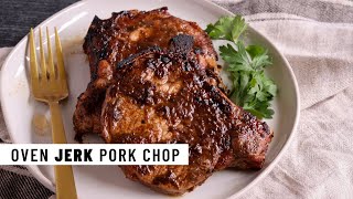 BAKED JERK PORK CHOPS  NationalGraceJerkDay  Jehan Can Cook [upl. by Herries801]