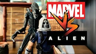 Marvel Vs Alien Stop Motion pt2 [upl. by Ahtenak759]