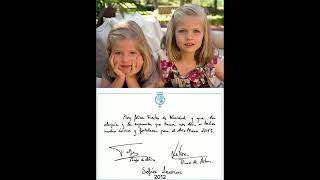 Spain royal family Christmas cards 20052023 [upl. by Eillit]