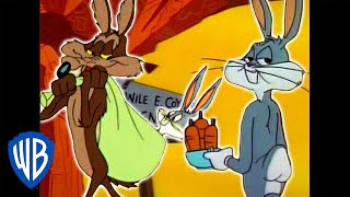 Looney Tunes  Wile E Coyote Genius vs Bugs Bunny  Classic Cartoon Compilation  WB Kids [upl. by Renfred]