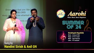 Beladingalu Naguthide  Cover Song By Nandini Sirish amp Anil GN  Aarohi Bangalore [upl. by Quincy]