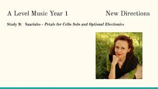 Study 9 Saariaho  Petals for Cello Solo and Optional Electionics [upl. by Loralie]